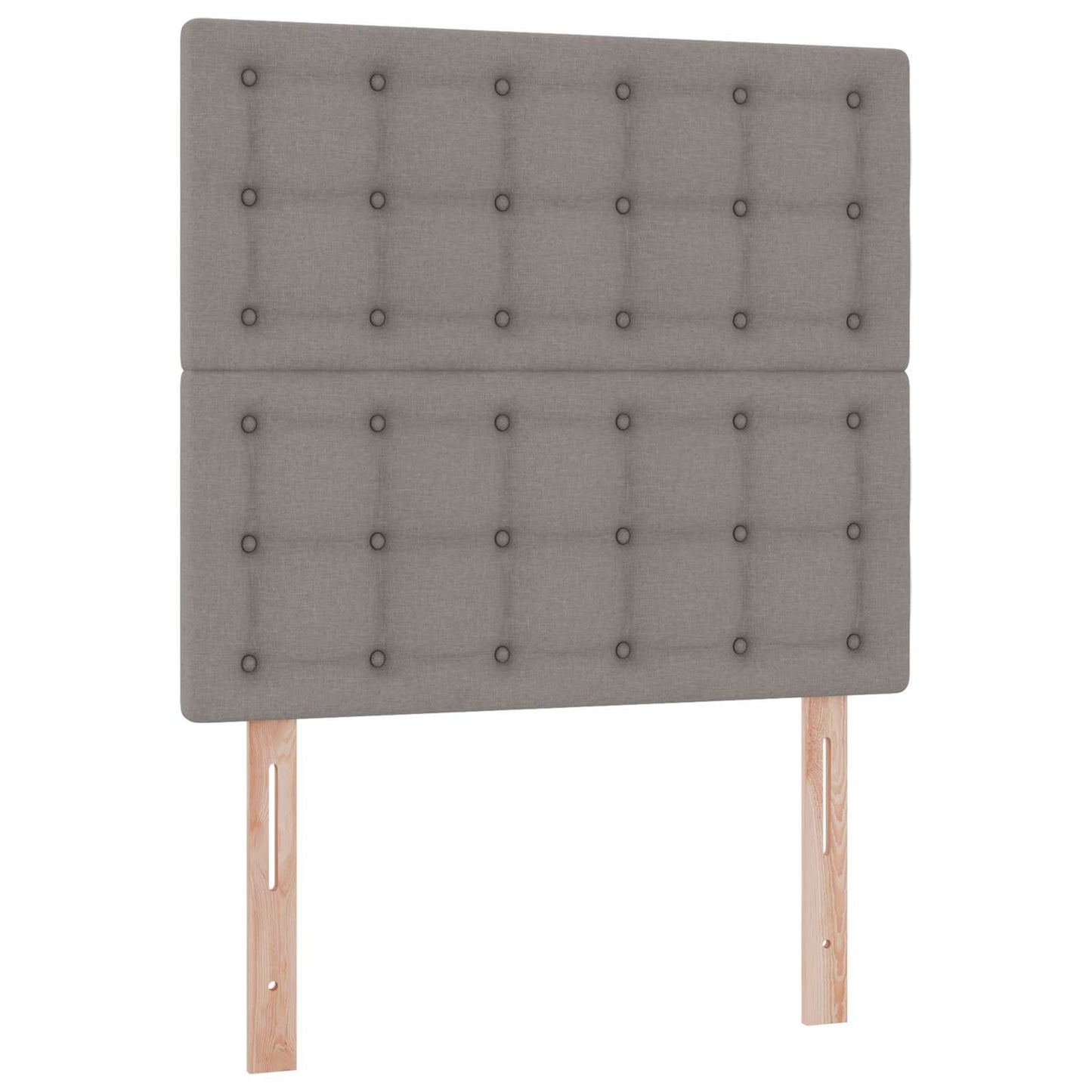Bett mit Stauraum und LED mit LED Taupe 90 x 200 cm Polyester
