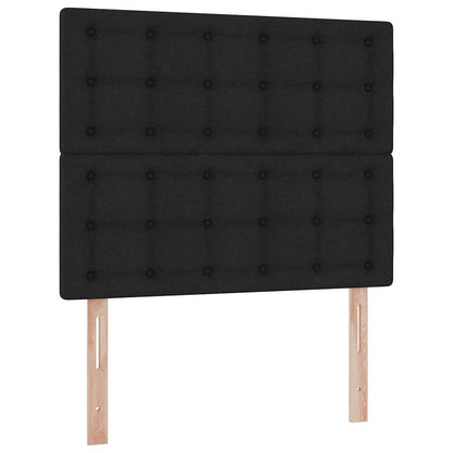 vidaXL Bett mit Stauraum und LED Schwarz 120 x 200 cm Polyester