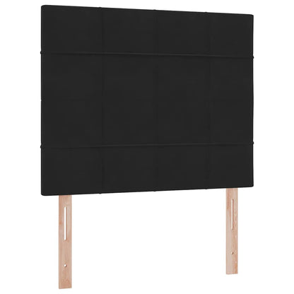 vidaXL Bett mit Stauraum und LED mit LED Schwarz 120 x 200 cm Samt