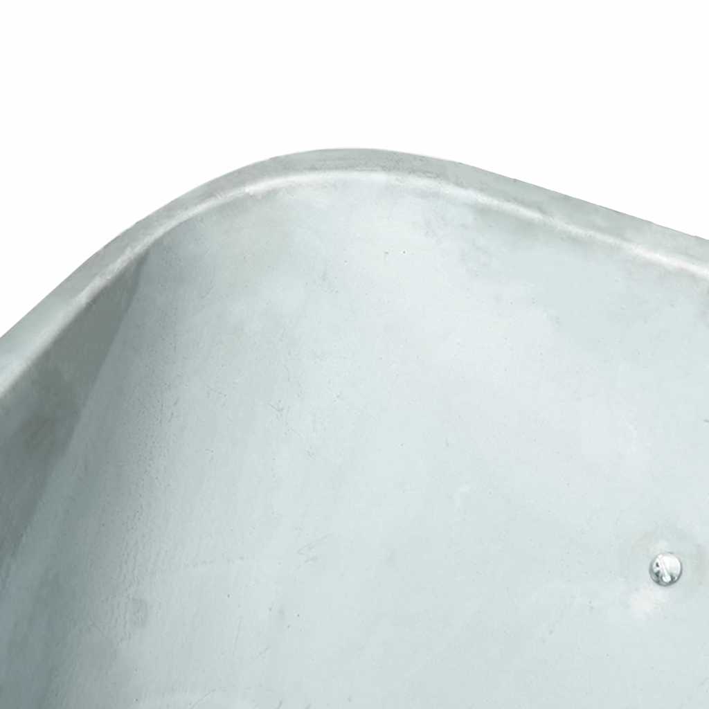 Schubkarre Silber und Schwarz 137 x 60 x 65,5 cm Stahl