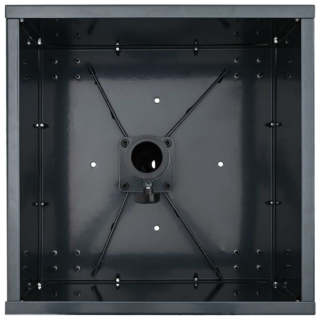 vidaXL Sonnenschirmständer Anthrazit 45 x 45 x 45 cm Stahl