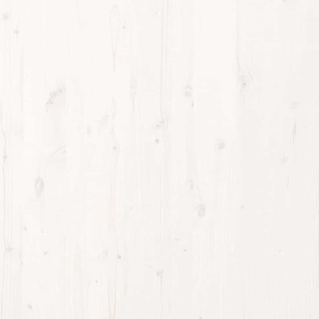 Bettrahmen Weiß 215,5 x 205,5 x 69,5 cm Massivholz Kiefer