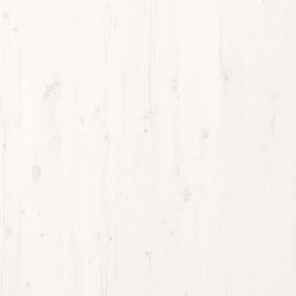 Bettrahmen Weiß 215,5 x 205,5 x 69,5 cm Massivholz Kiefer