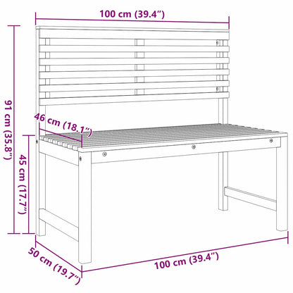 Gartenbänke Set 3 pcs Braun Massivholz Akazie