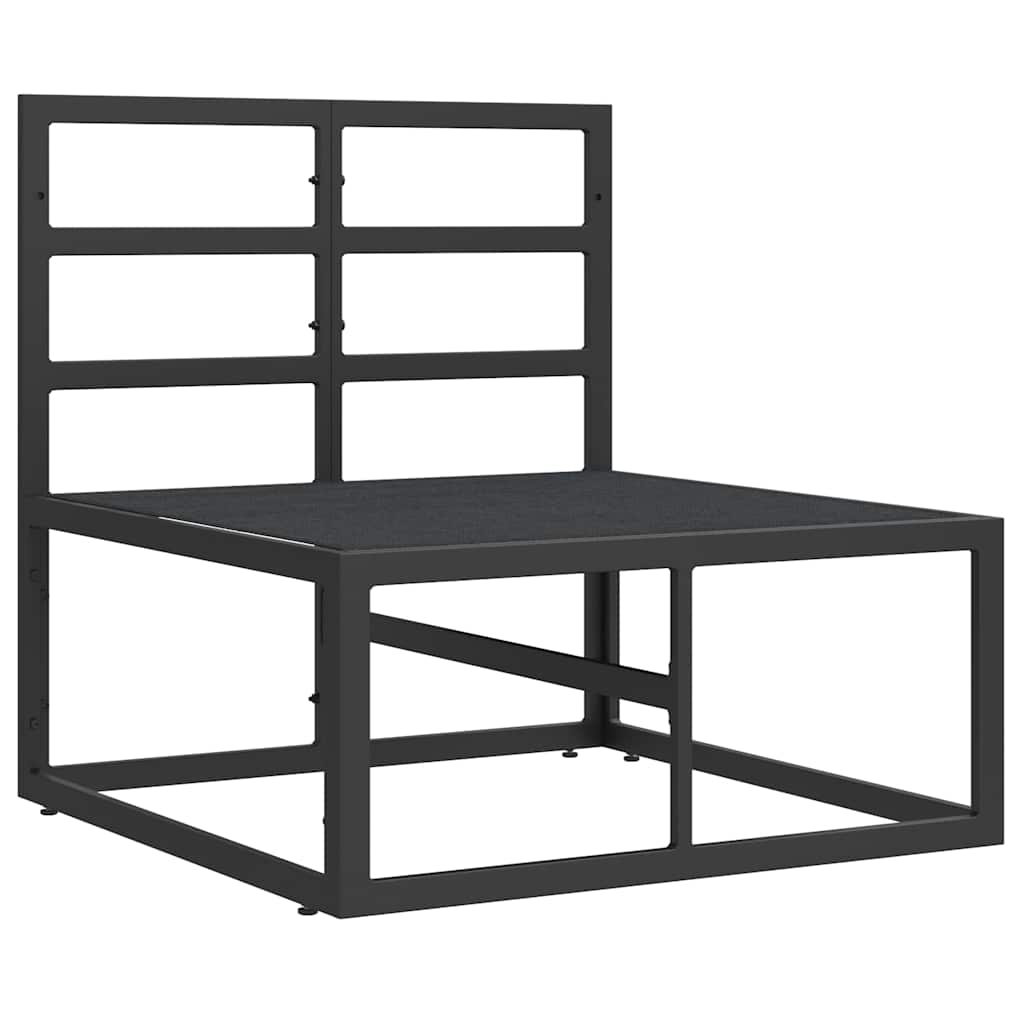 vidaXL Gartenmöbel Schwarz und Anthrazit 70 x 71,5 x 71 cm Metall