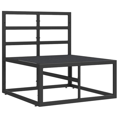 vidaXL Gartenmöbel Schwarz und Anthrazit 70 x 71,5 x 71 cm Metall