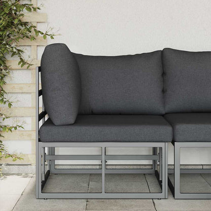 vidaXL Gartenmöbel Schwarz und Anthrazit 71,5 x 71,5 x 71 cm Metall