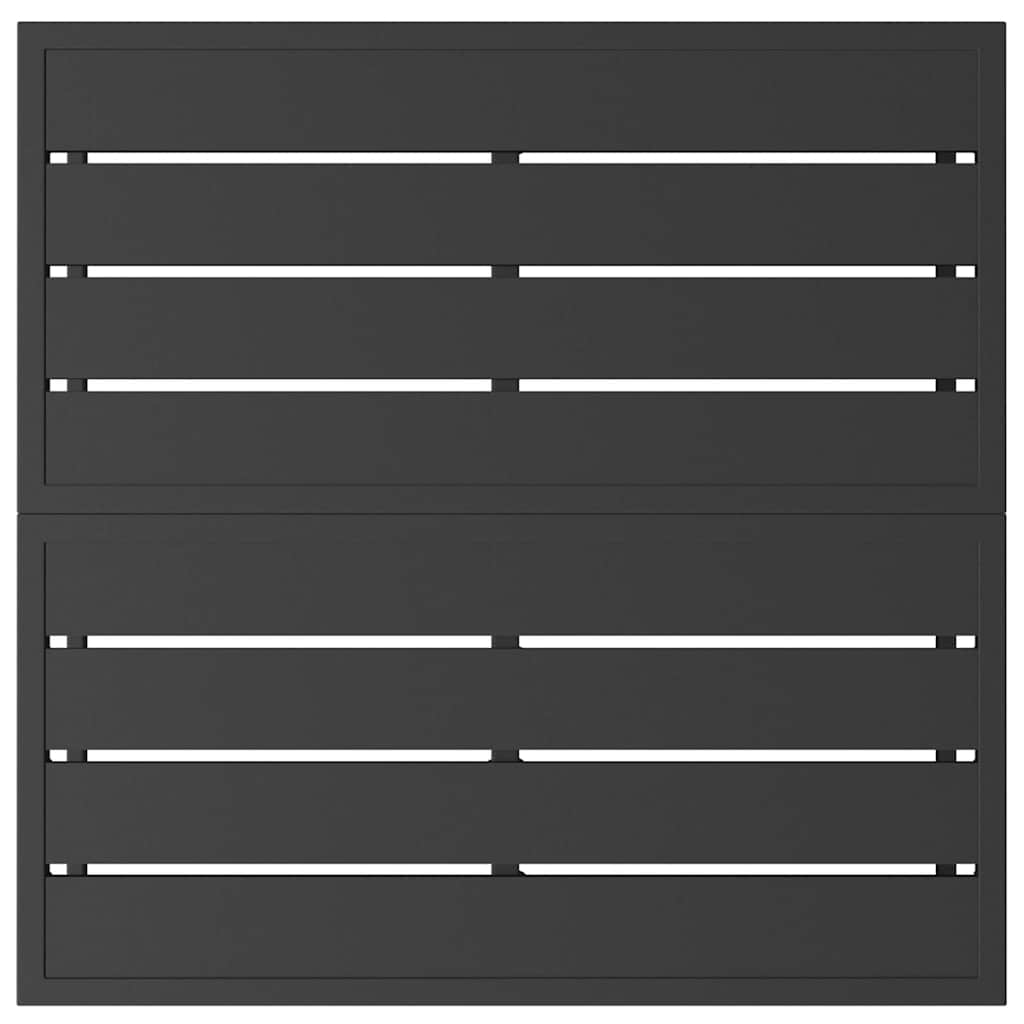 Gartenmöbel Schwarz 70 x 70 x 32 cm Metall