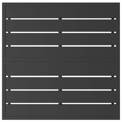 Gartenmöbel Schwarz 70 x 70 x 32 cm Metall