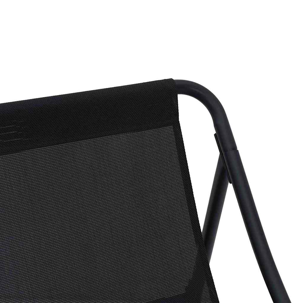 gartenmöbel mit Kissen 2 pcs Schwarz 60,5 x 81 x 71 cm