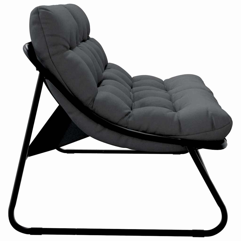 vidaXL Gartenmöbel mit Kissen Schwarz 110 x 80 x 71cm Metall