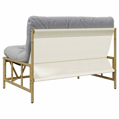 Gartenbank Hellgrau 110 x 75 x 71 cm Stahl