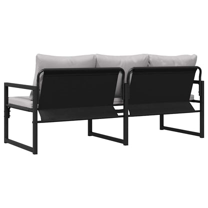 vidaXL gartenmöbel mit Kissen Hellgrau 180 x 72,5 x 71 cm Polyester
