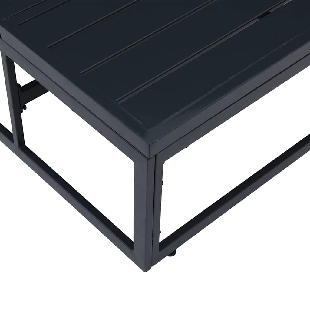 vidaXL Gartenmöbel Anthrazit 70 x 70,5 x 32 cm Stahl
