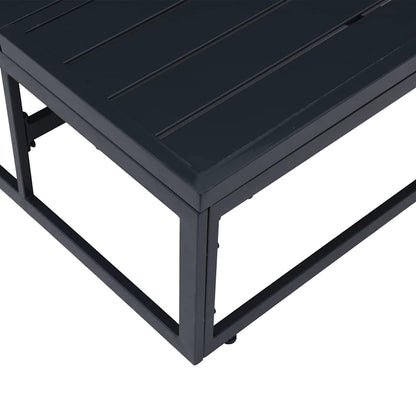 vidaXL Gartenmöbel Anthrazit 70 x 70,5 x 32 cm Stahl