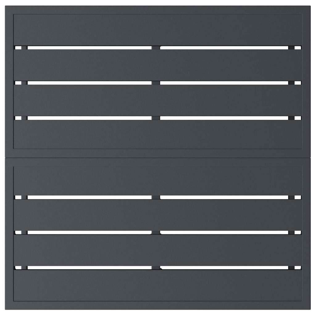 vidaXL Gartenmöbel Anthrazit 70 x 70,5 x 32 cm Stahl