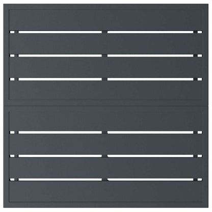 vidaXL Gartenmöbel Anthrazit 70 x 70,5 x 32 cm Stahl