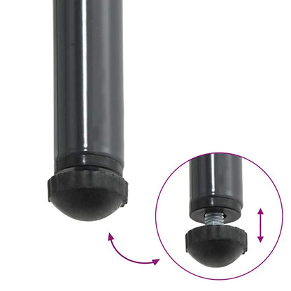 Garten Essgruppe 3 pcs Schwarz und Anthrazit Poly-Rattan