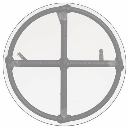 Garten Essgruppe 3 pcs Schwarz und Anthrazit Poly-Rattan