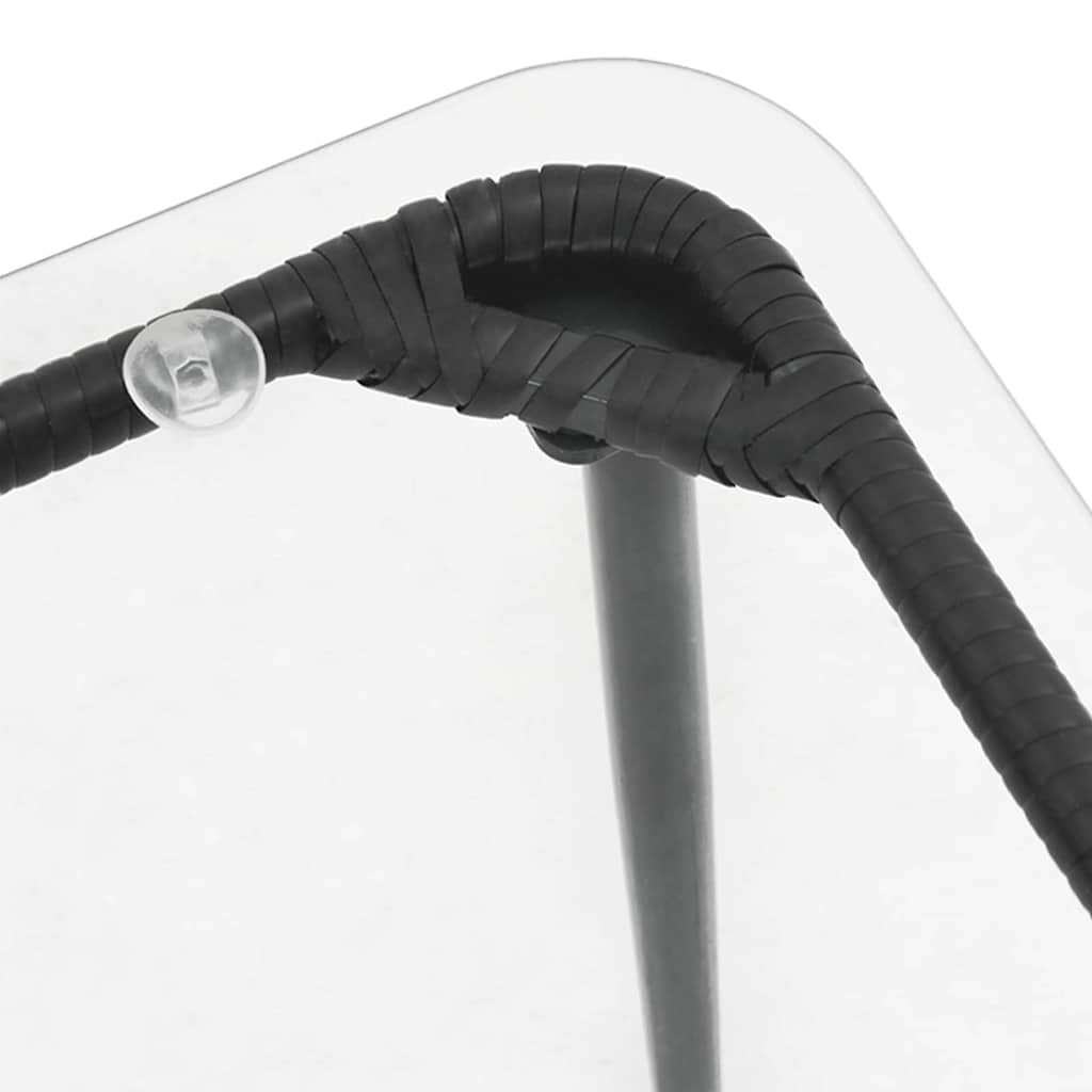 vidaXL Gartentisch Schwarz 80 x 40 x 45 cm Poly-Rattan