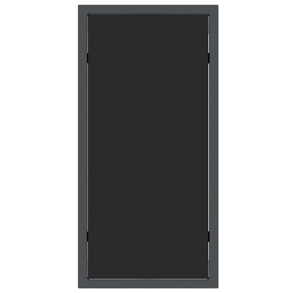 Sonnenliegen 2-Person 3 pcs Schwarz und Anthrazit Stahl