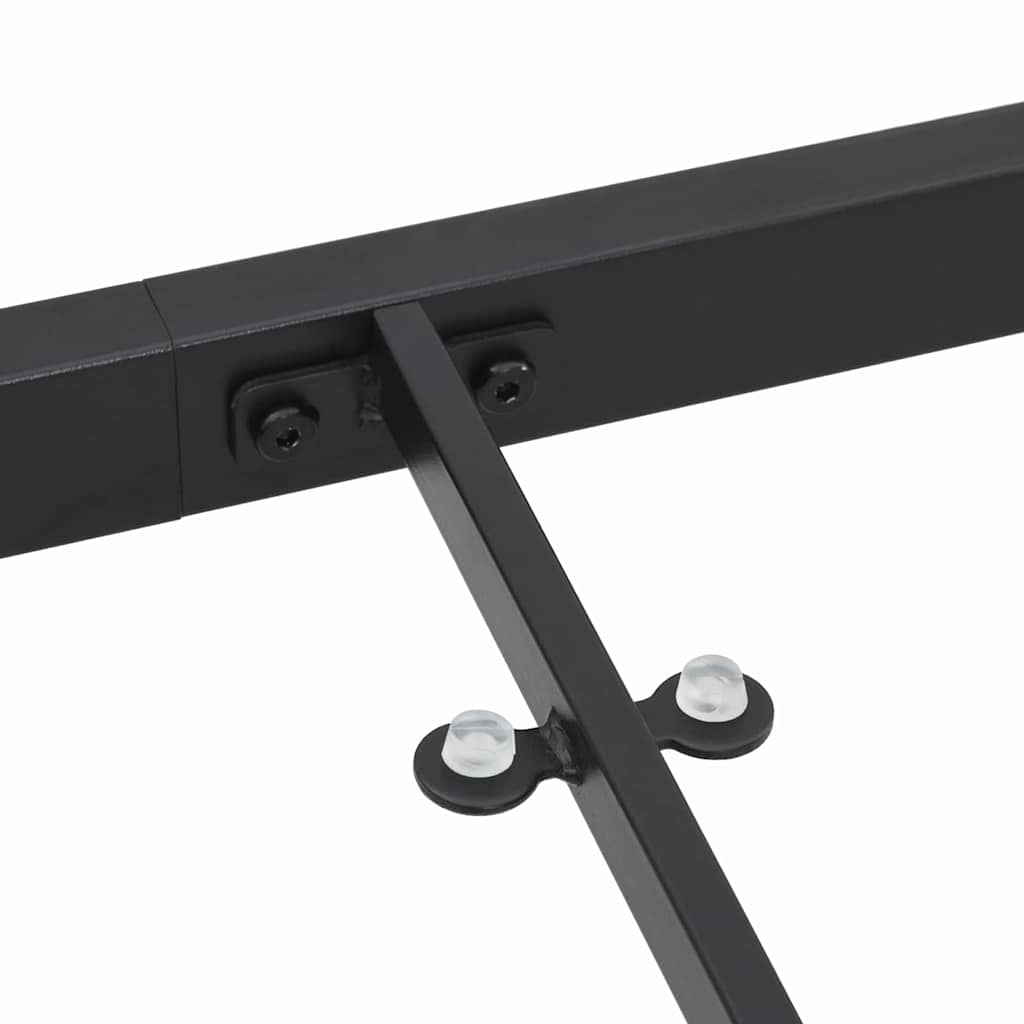 vidaXL Gartentisch Schwarz 80 x 80 x 73 cm Metall