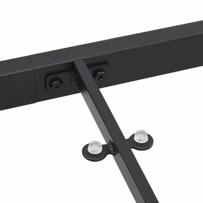 vidaXL Gartentisch Schwarz 140 x 70 x 73 cm Metall