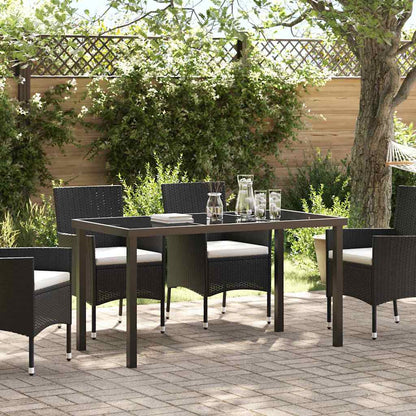 vidaXL Gartentisch Schwarz 140 x 70 x 73 cm Metall
