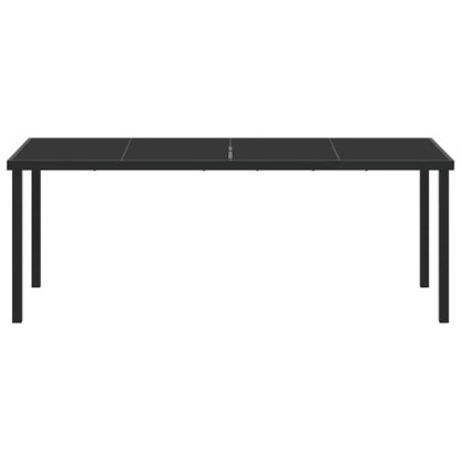 Gartentisch Schwarz 200 x 80 x 73 cm Metall