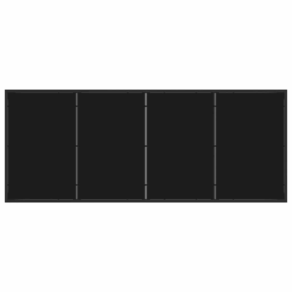 Gartentisch Schwarz 200 x 80 x 73 cm Metall