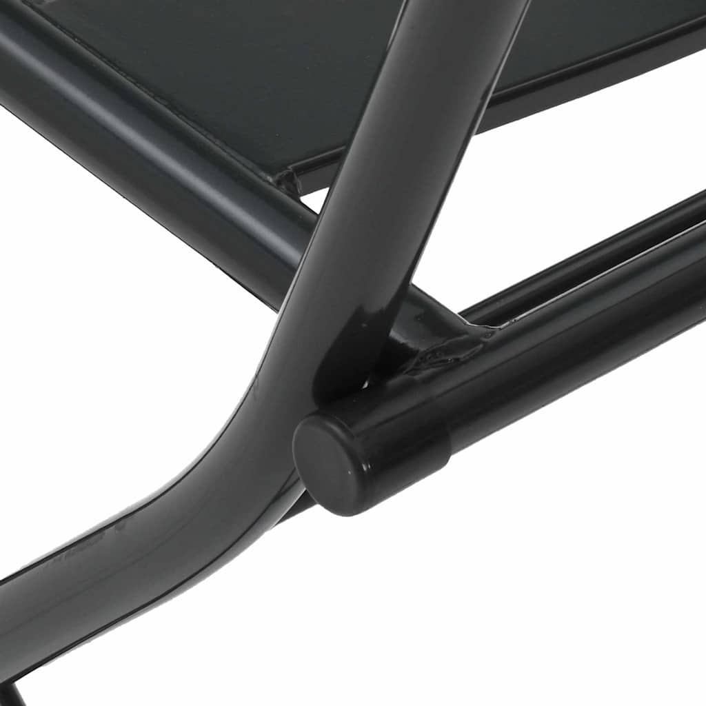 Garten Bistro Set 3 pcs Anthrazit Stahl