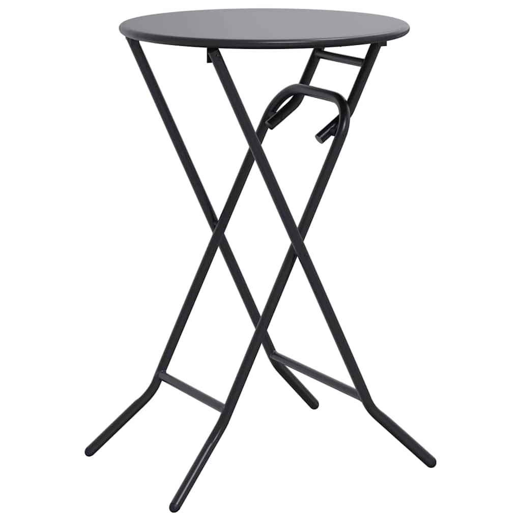 vidaXL Gartentisch Anthrazit 50 x 50 x 72 cm Metall