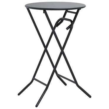 vidaXL Gartentisch Anthrazit 50 x 50 x 72 cm Metall