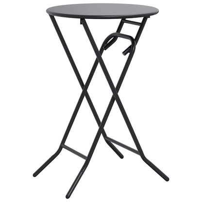 vidaXL Gartentisch Anthrazit 50 x 50 x 72 cm Metall