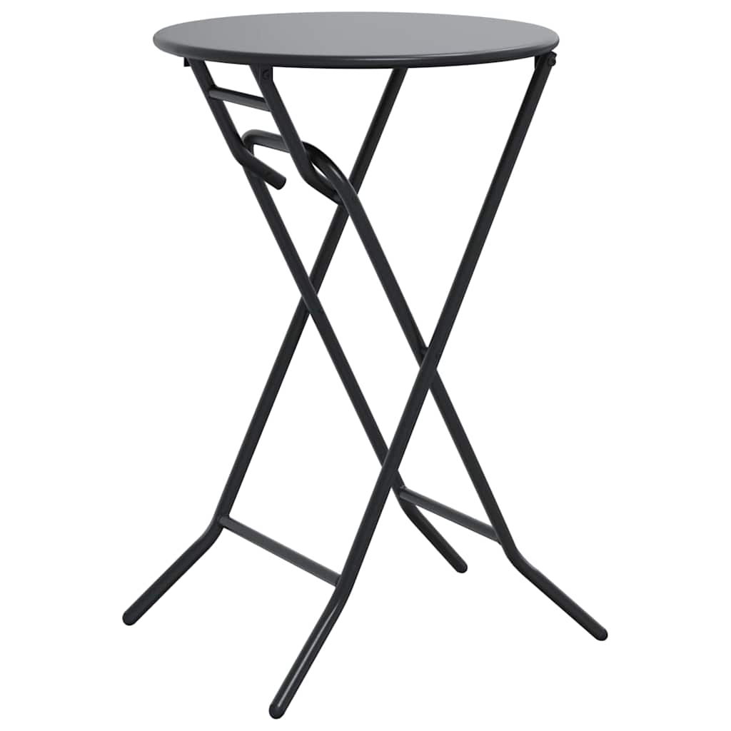 vidaXL Gartentisch Anthrazit 50 x 50 x 72 cm Metall
