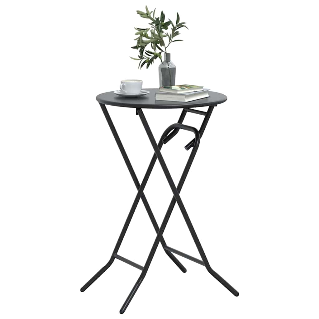 vidaXL Gartentisch Anthrazit 50 x 50 x 72 cm Metall