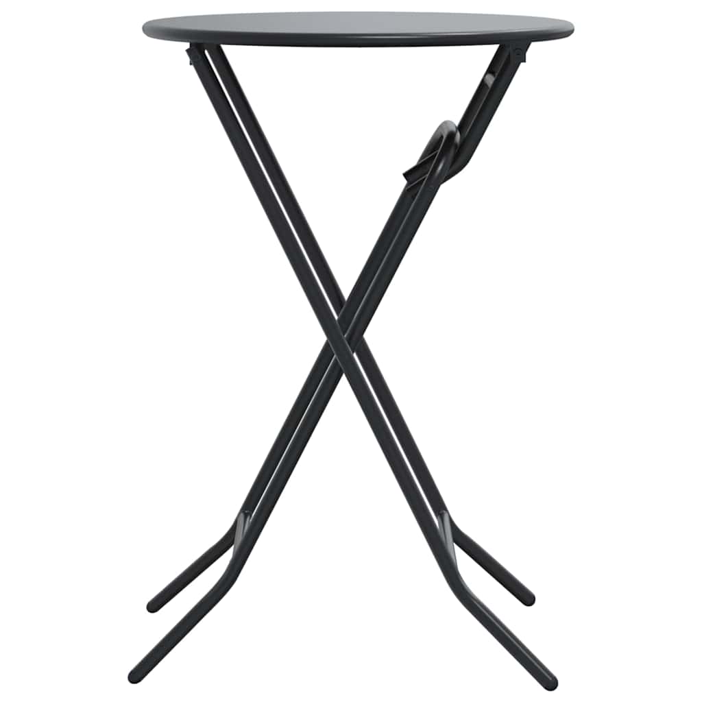 vidaXL Gartentisch Anthrazit 50 x 50 x 72 cm Metall