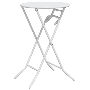 vidaXL Gartentisch Weiß 50 x 50 x 72 cm Metall