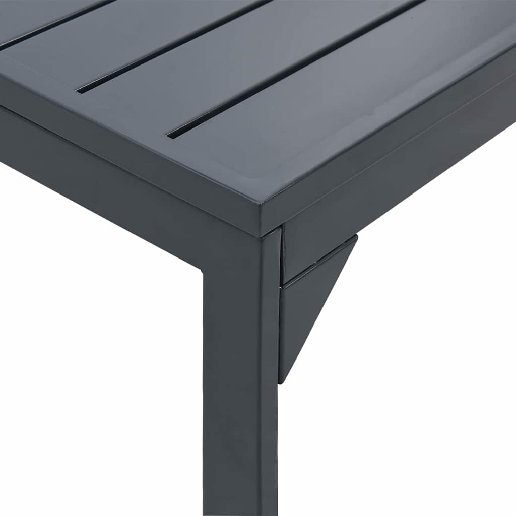 vidaXL Terrassentisch Anthrazit 180 x 80 x 74 cm