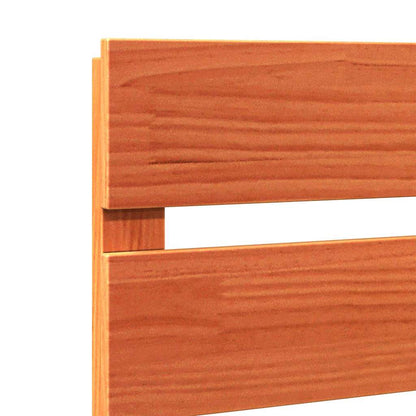 vidaXL Kopfteil Braun 140,5 x 3 x 80 cm Massives Kiefernholz