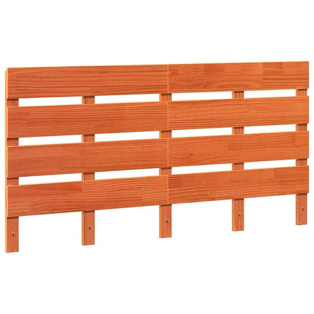 vidaXL Kopfteil Braun 140,5 x 3 x 80 cm Massives Kiefernholz