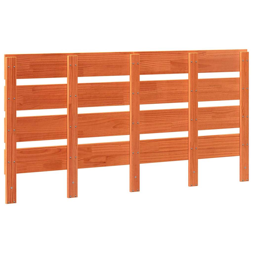 vidaXL Kopfteil Wachsbraun 160,5 x 3 x 80 cm Massives Kiefernholz
