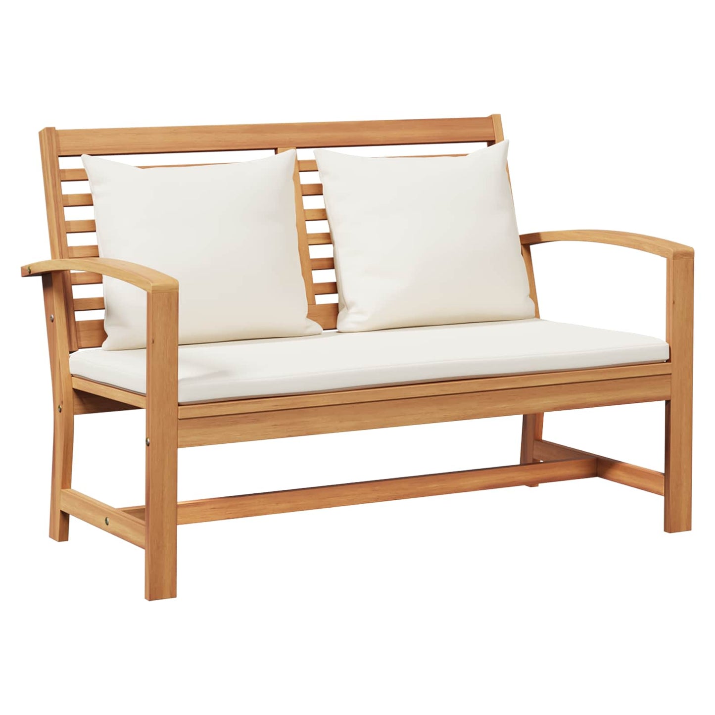 Gartensofa-set 4 pcs Natur Massivholz Teak