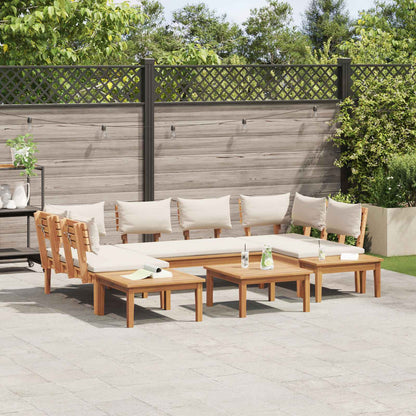 vidaXL Gartensofa-set 4 pcs Braun und Creme