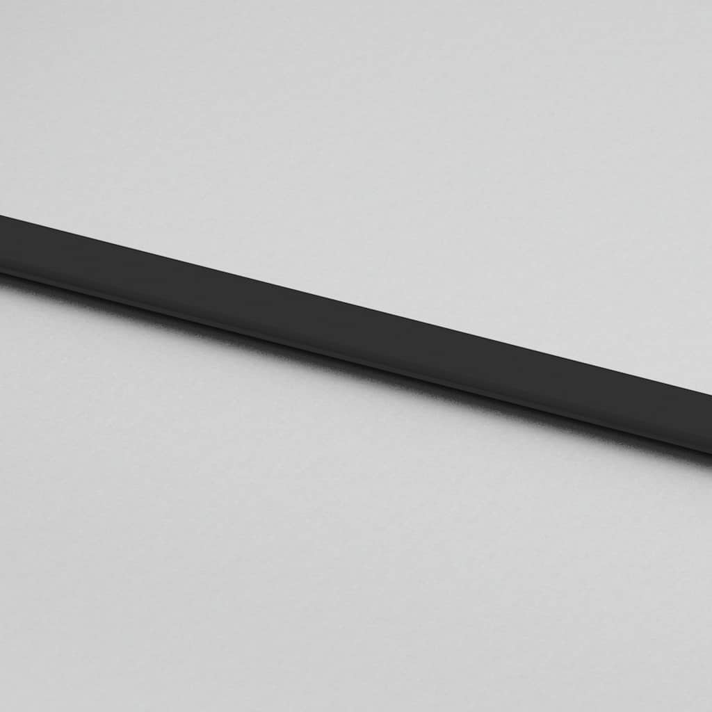 Schiebetür mit Beschlag Schwarz 76x205 cm Hartglas