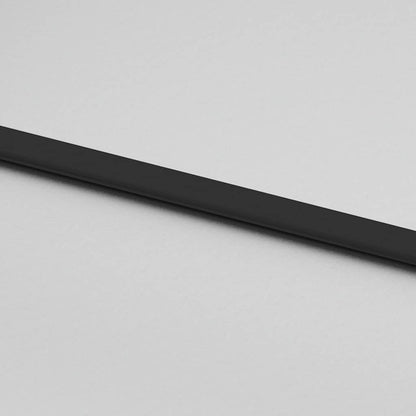 Schiebetür mit Beschlag Schwarz 76x205 cm Hartglas