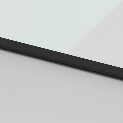 Schiebetür mit Beschlag Schwarz 102,5x205 cm Hartglas