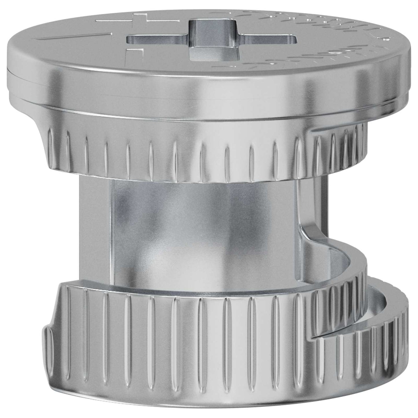 Zapfenschloss-Muttern 2 pcs Silber 12 x 10 mm Metall