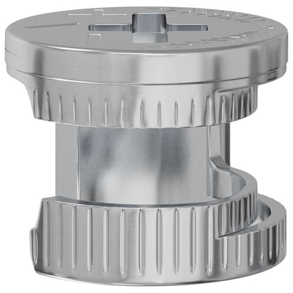 Zapfenschloss-Muttern 2 pcs Silber 12 x 10 mm Metall