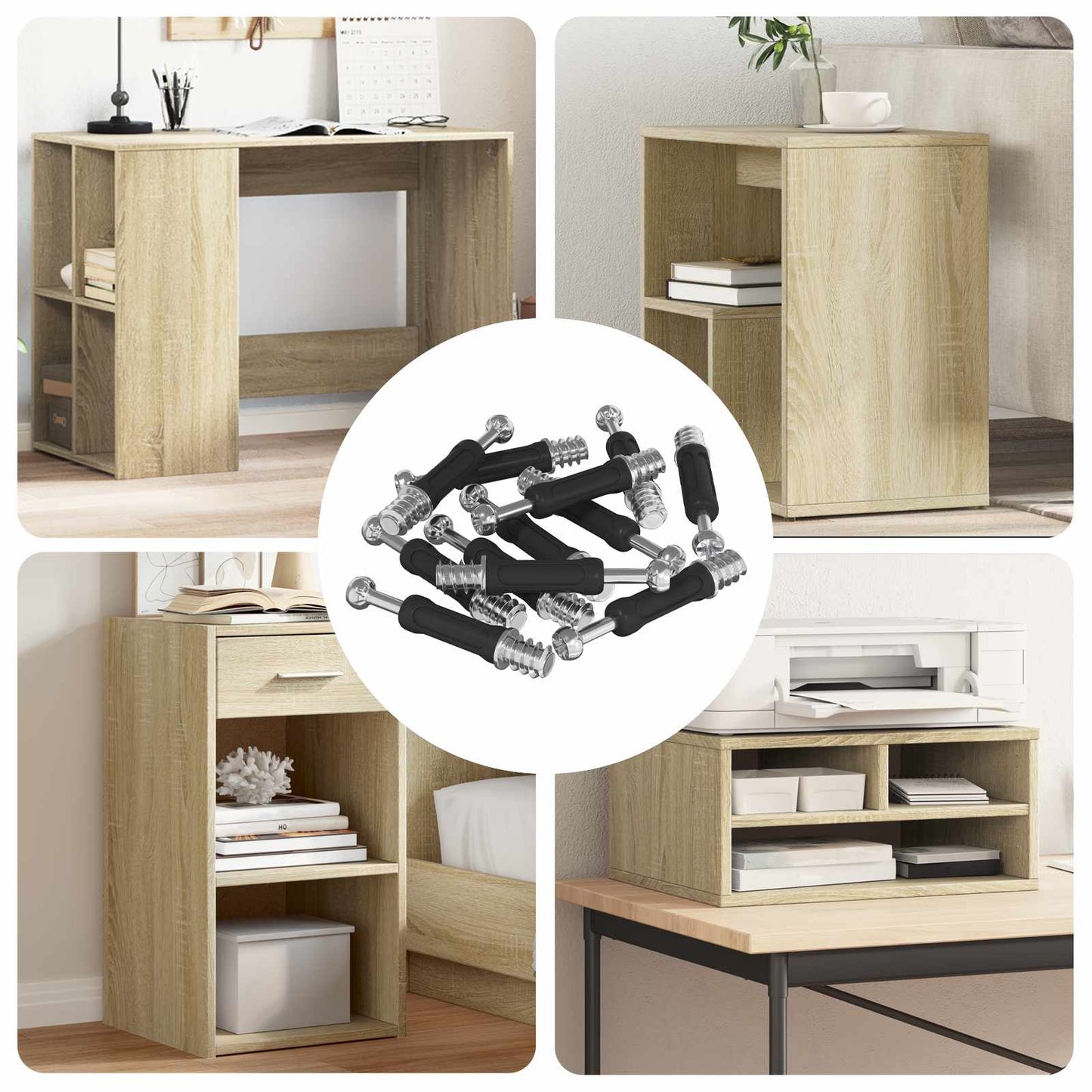 Schwenkverschluss-Schraube 4000 pcs Silber und Schwarz Metall